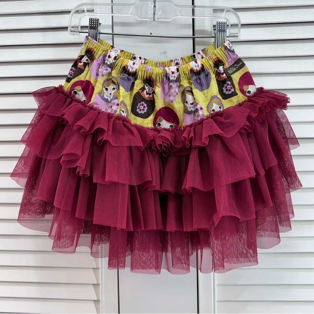 Matilda Jane size 6 character counts Ruffled Skirt with tulle